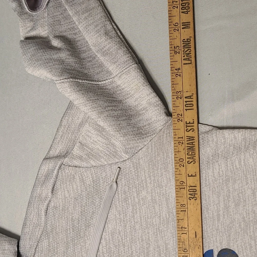 Adidas Hoodie Large ClimaWarm Gray Pullover‎ Athletic Sport Athleisure
